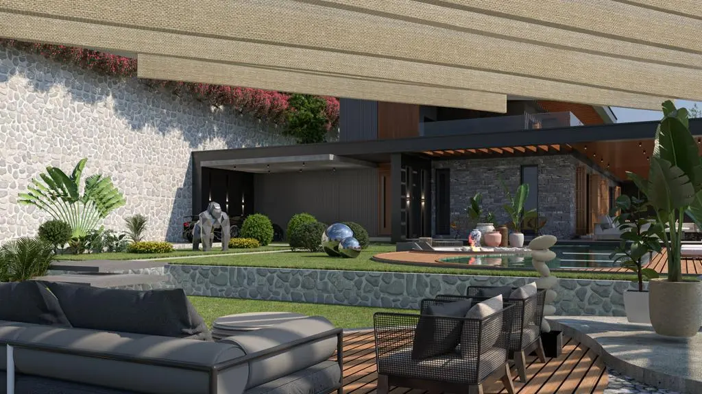 Garden area