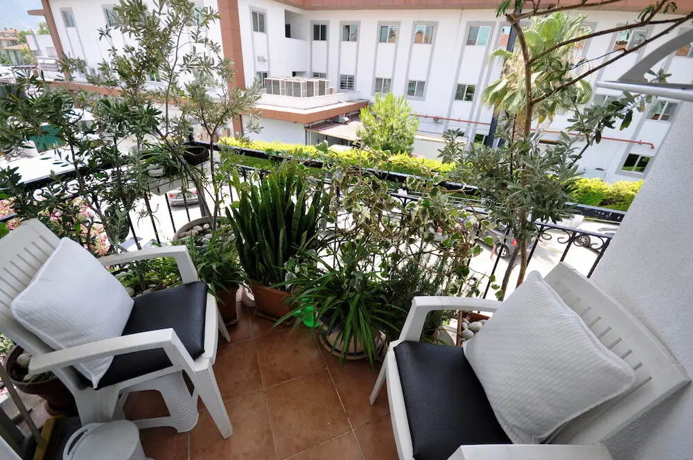 Attached balcony